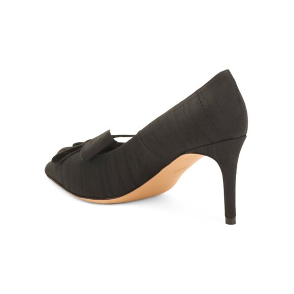 SOMETHING BLEU Black Made In Italy Caitlin Pumps - Picture 2 of 2